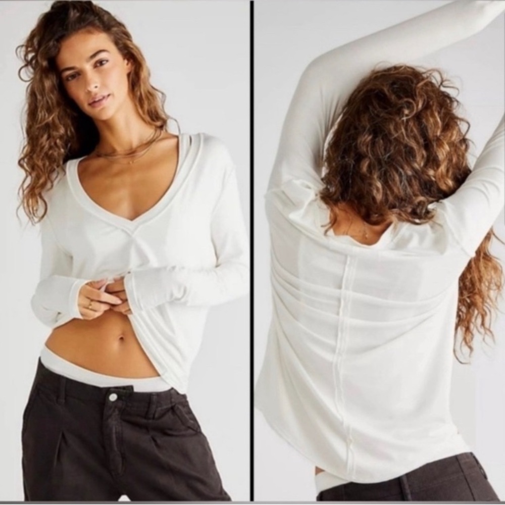We the Free Moon Dance Long Sleeve - White